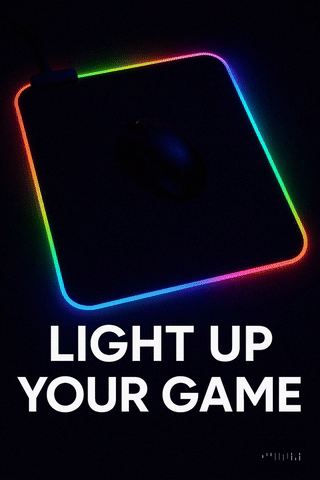LVL up Light up Mouse Pad