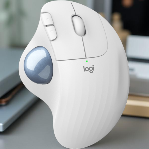 Ergo M575 Wireless Trackball Off White