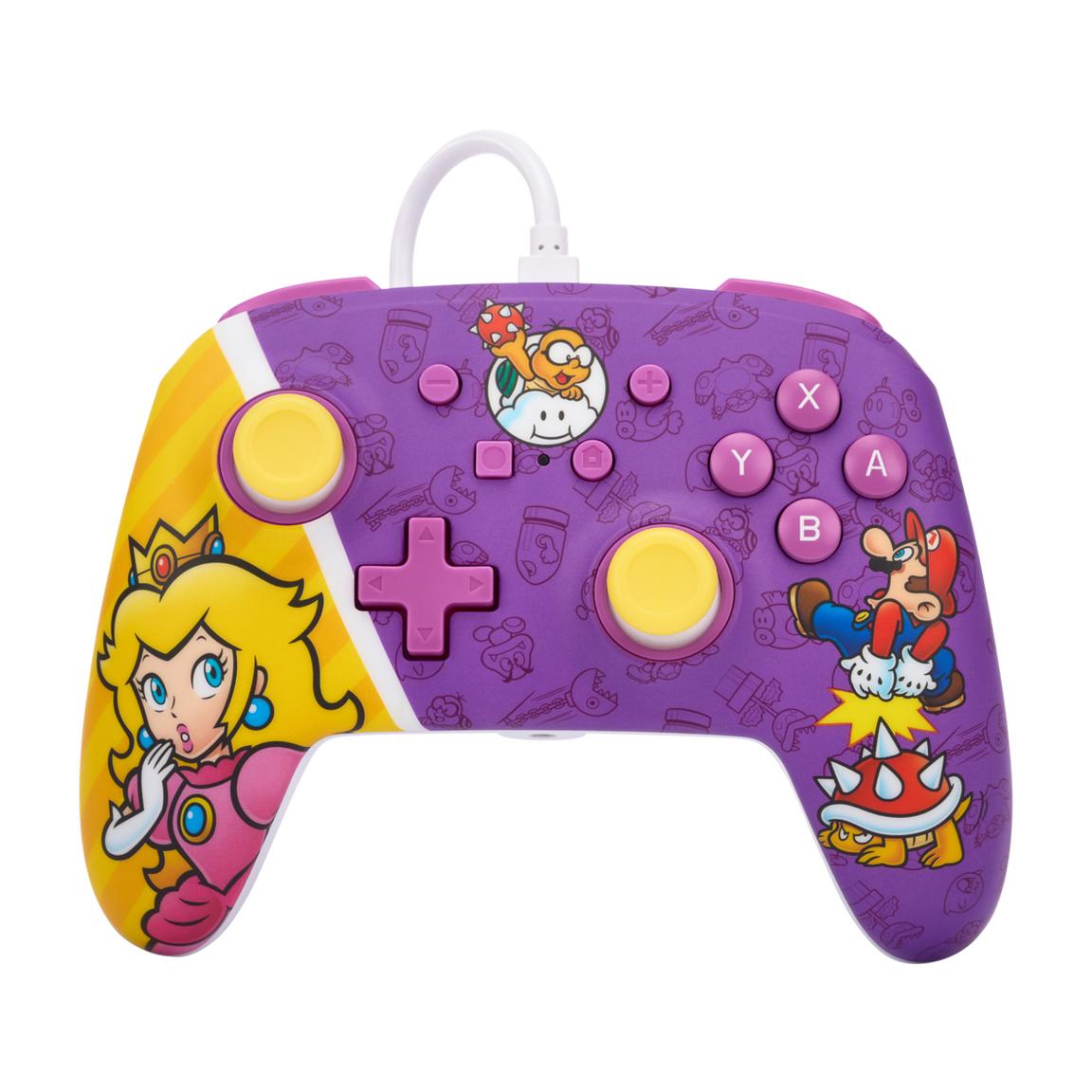 PowerA Enhanced Wired Controller for Nintendo Switch - Princess Peach Battle - Multi