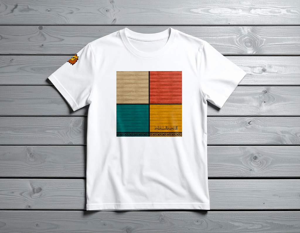 Malfame Geometric Squares Tee
