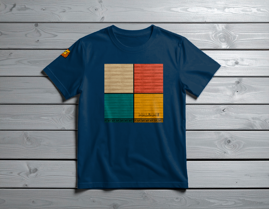 Malfame Geometric Squares Tee