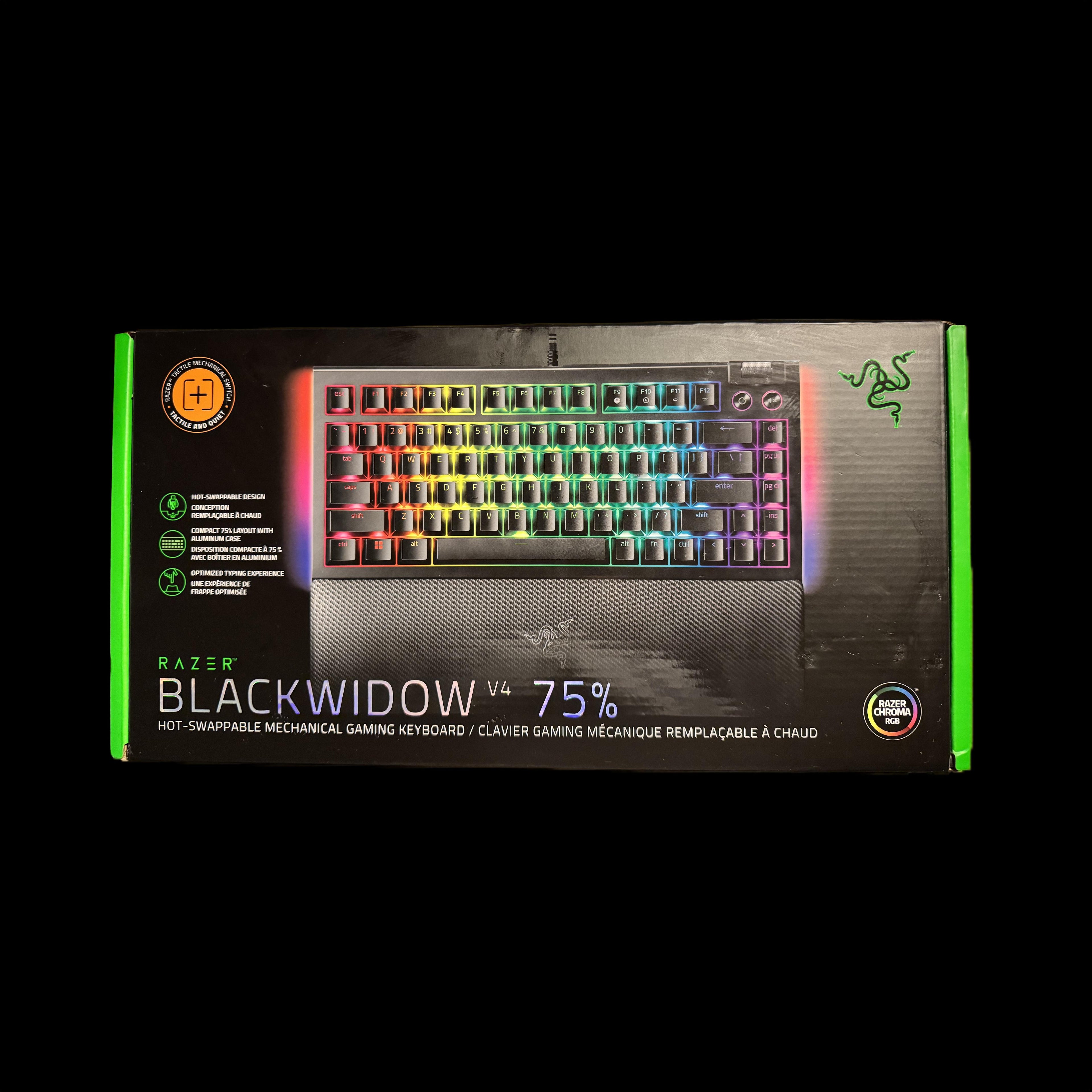 Razer BlackWidow V4 75% – Hot-Swappable Mechanical Gaming Keyboard