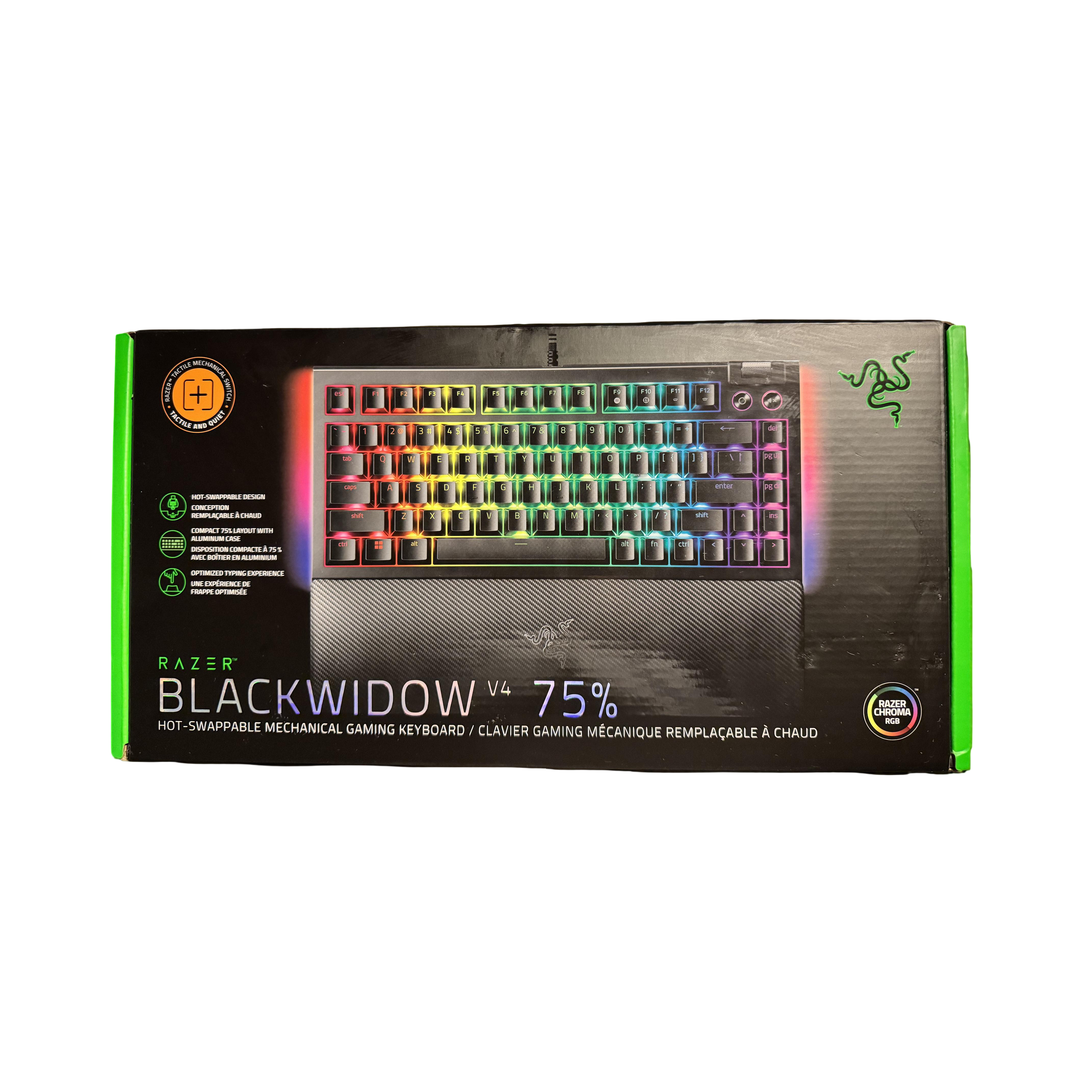 Razer BlackWidow V4 75% – Hot-Swappable Mechanical Gaming Keyboard