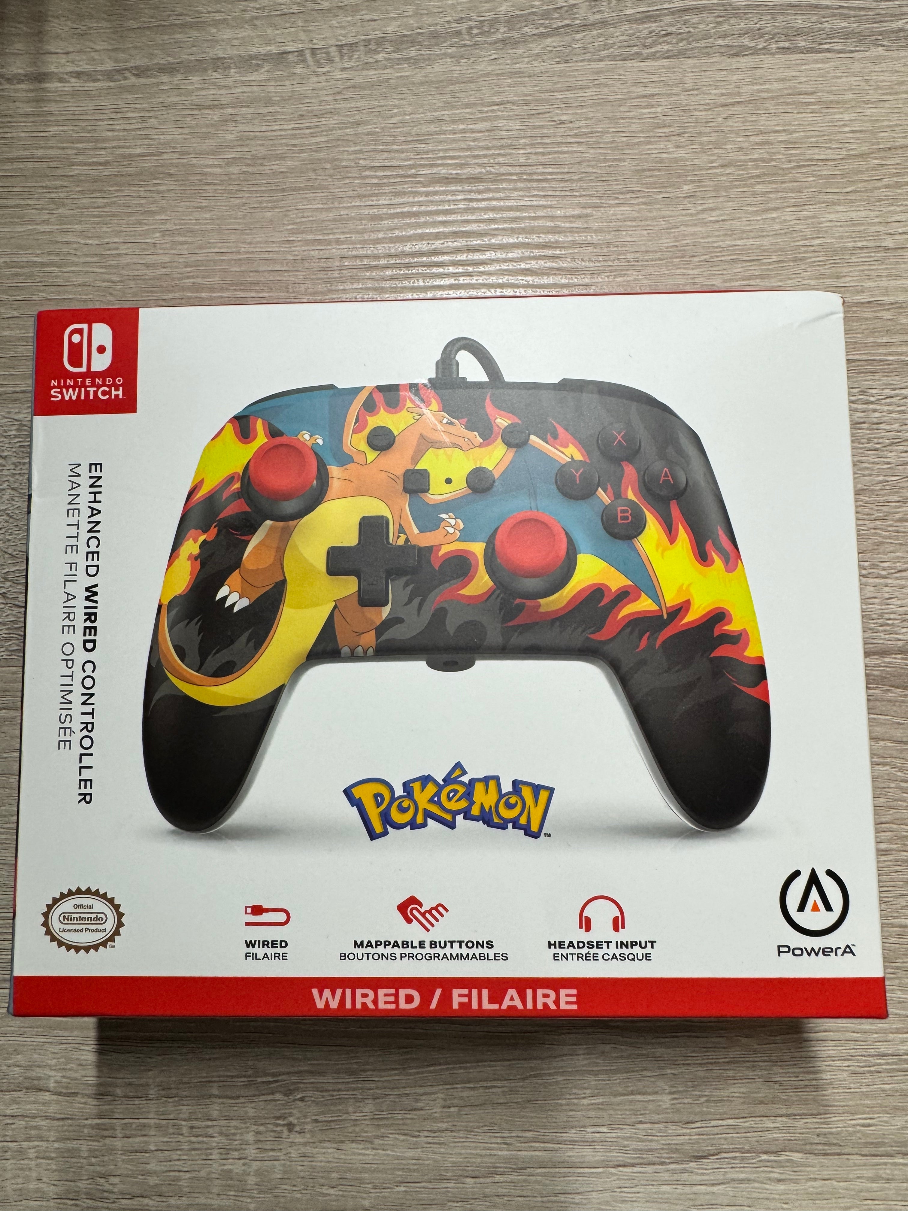 PowerA Enhanced Wired Controller for Nintendo Switch – Charizard Firestorm