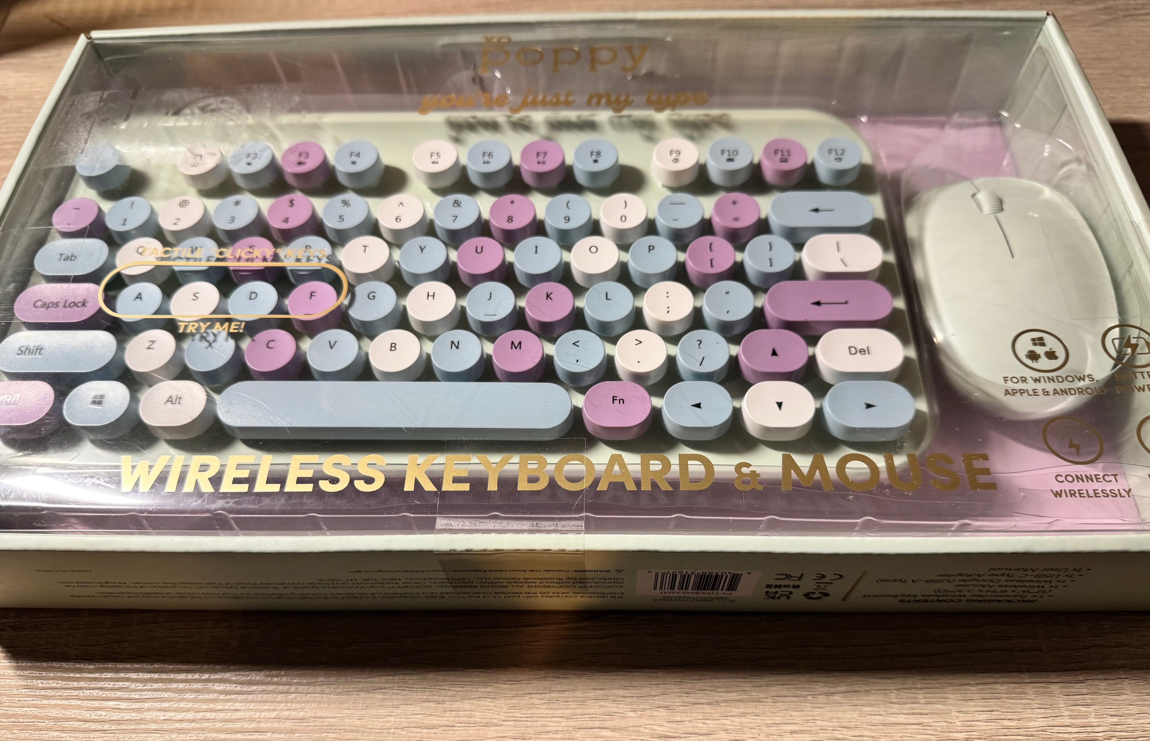 Poppy Wireless Keyboard and Mouse