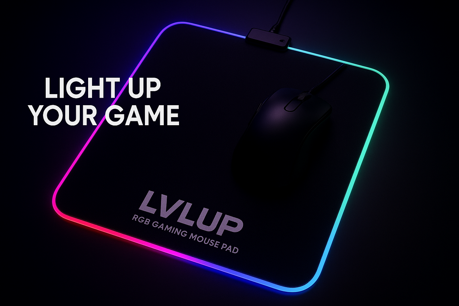 LVL up Light up Mouse Pad