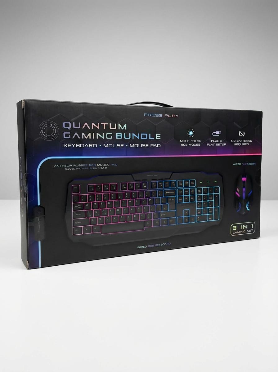 Press Play– 3-in-1 Quantum Gaming Bundle