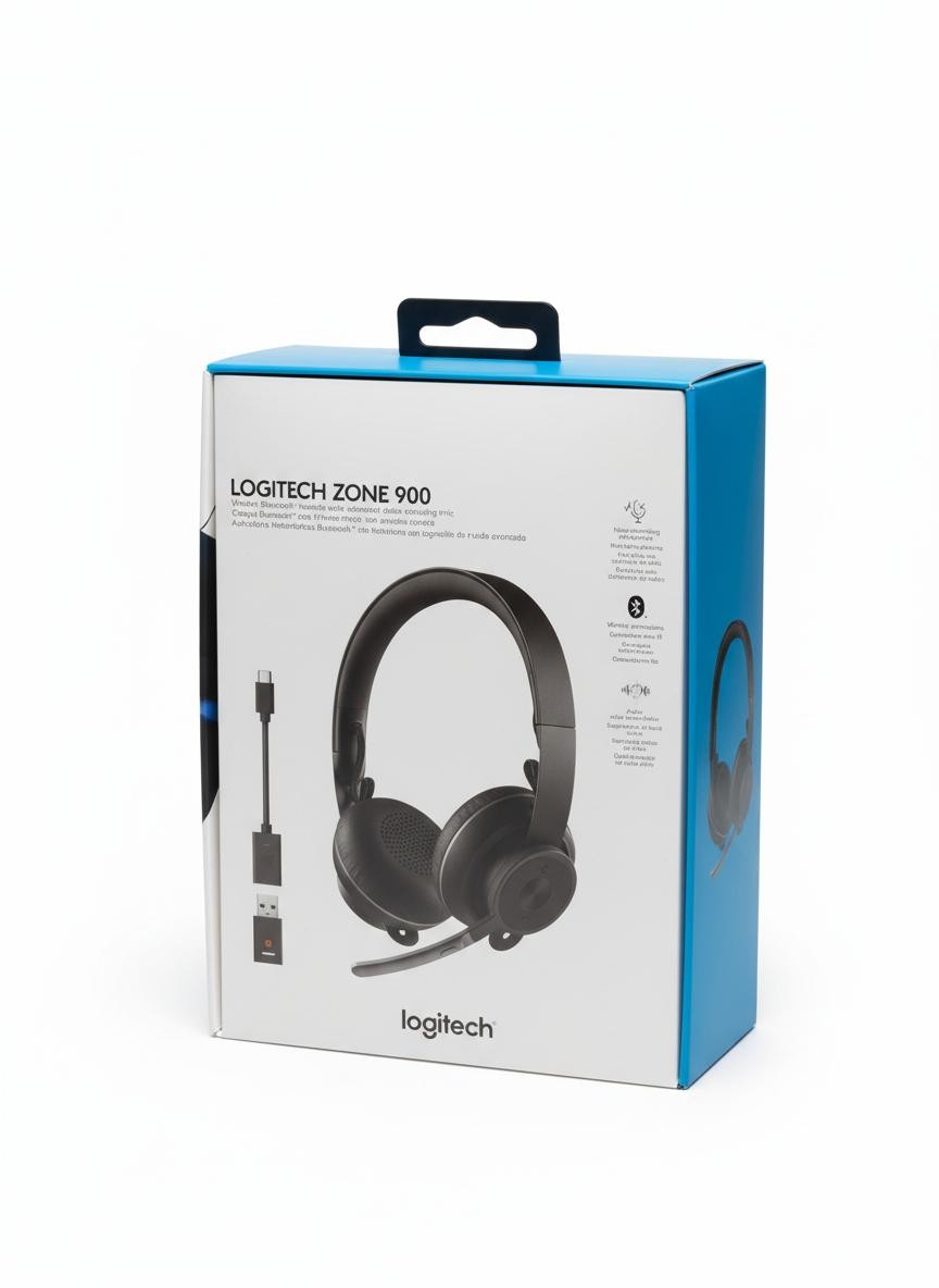 Logitech Zone 900 on-Ear Wireless Bluetooth Headset with Advanced Noise-Canceling Microphone - Black