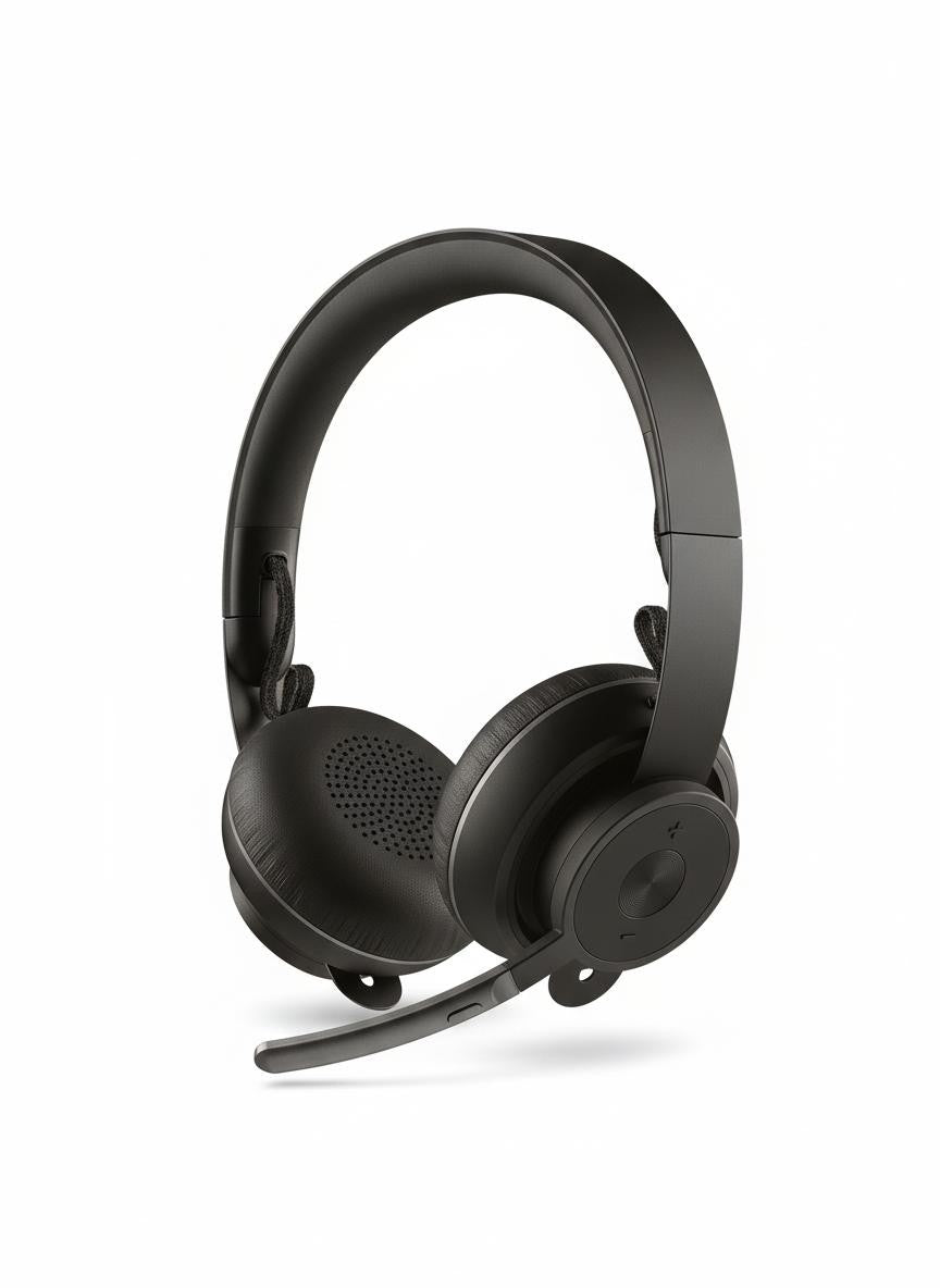 Logitech Zone 900 on-Ear Wireless Bluetooth Headset with Advanced Noise-Canceling Microphone - Black