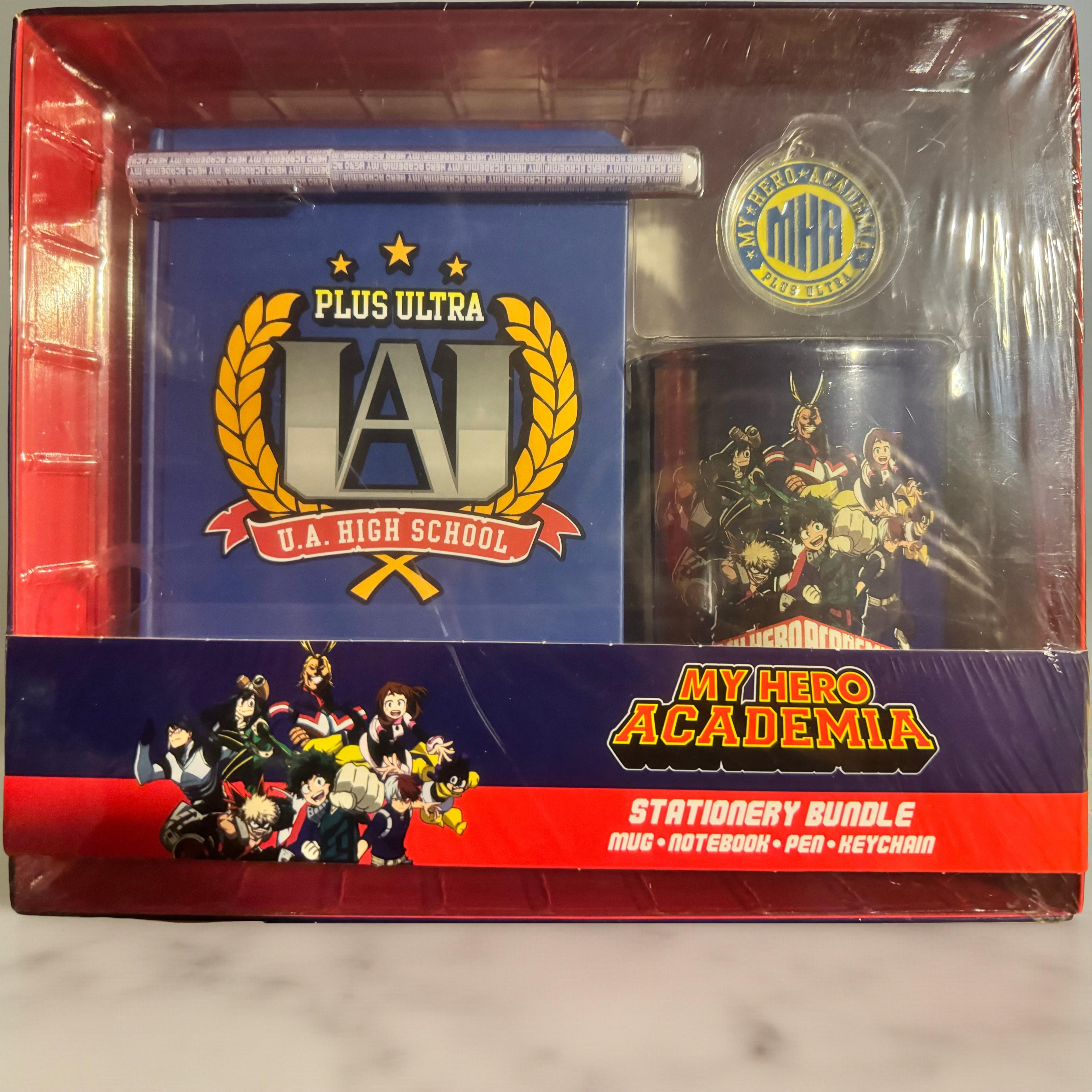 My Hero Academia Stationery Bundle – Mug, Notebook, Pen &amp; Keychain