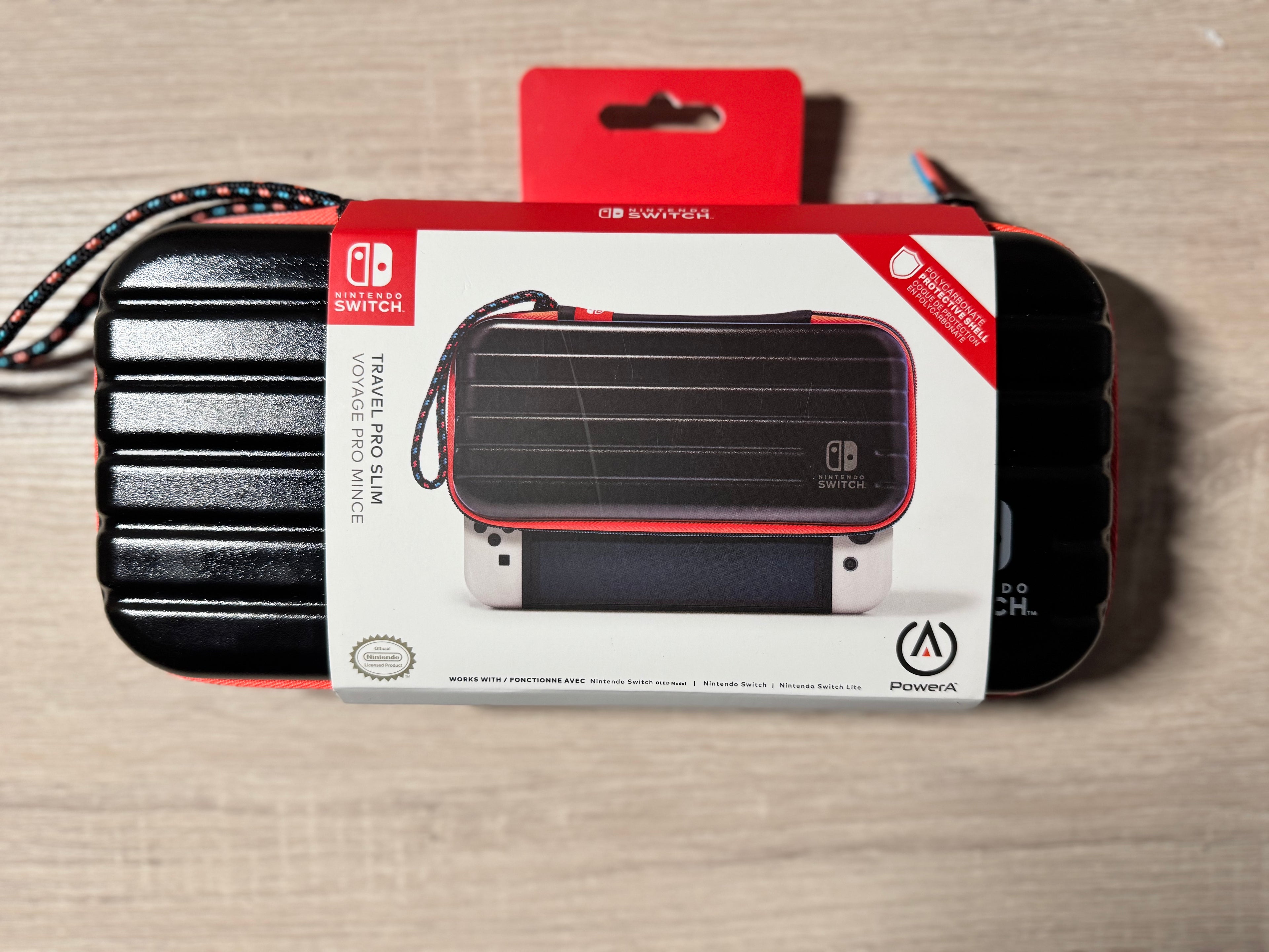 PowerA Travel Pro Slim Case Red/Blue for Nintendo Switch, Nintendo Switch Lite, and Nintendo Switch - OLED Model
