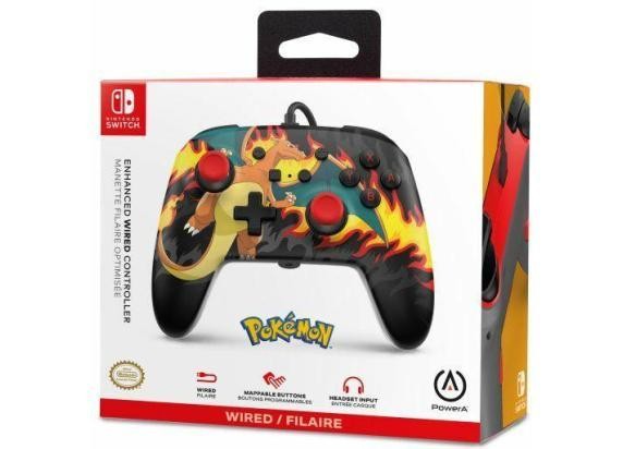 PowerA Enhanced Wired Controller for Nintendo Switch – Charizard Firestorm