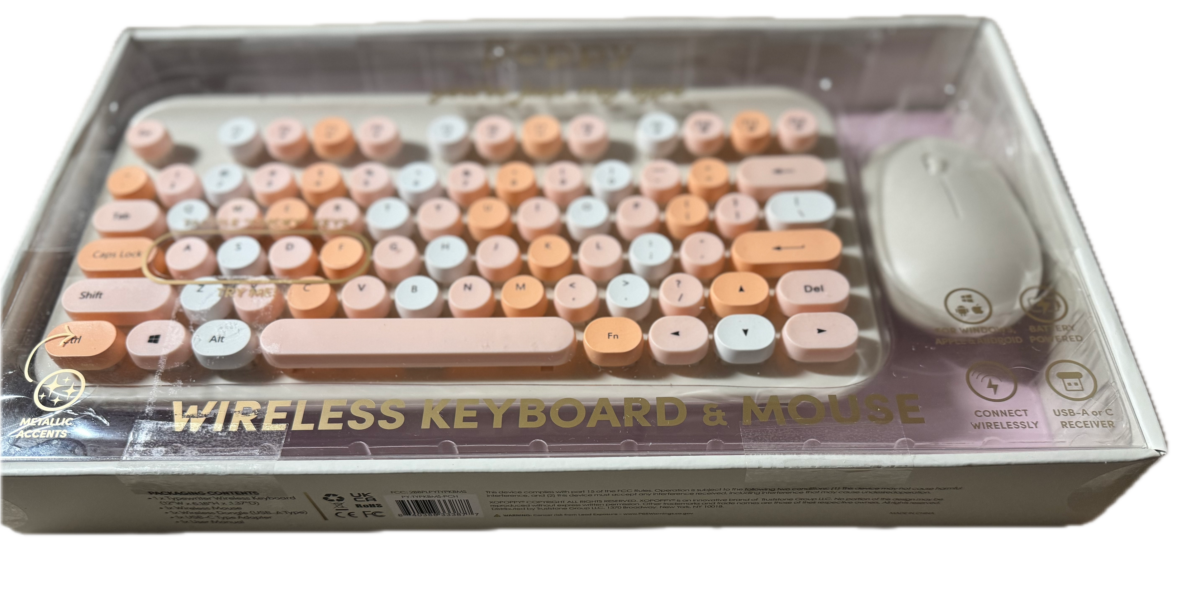 Poppy Wireless Keyboard and Mouse