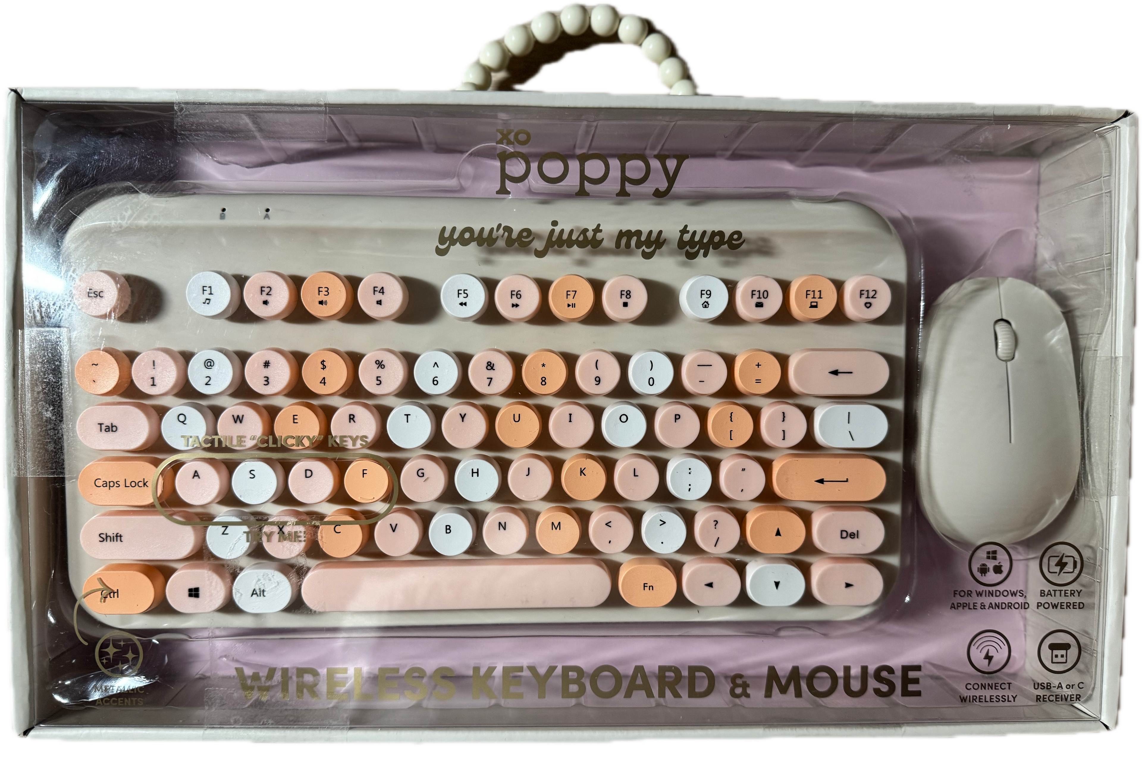 Poppy Wireless Keyboard and Mouse