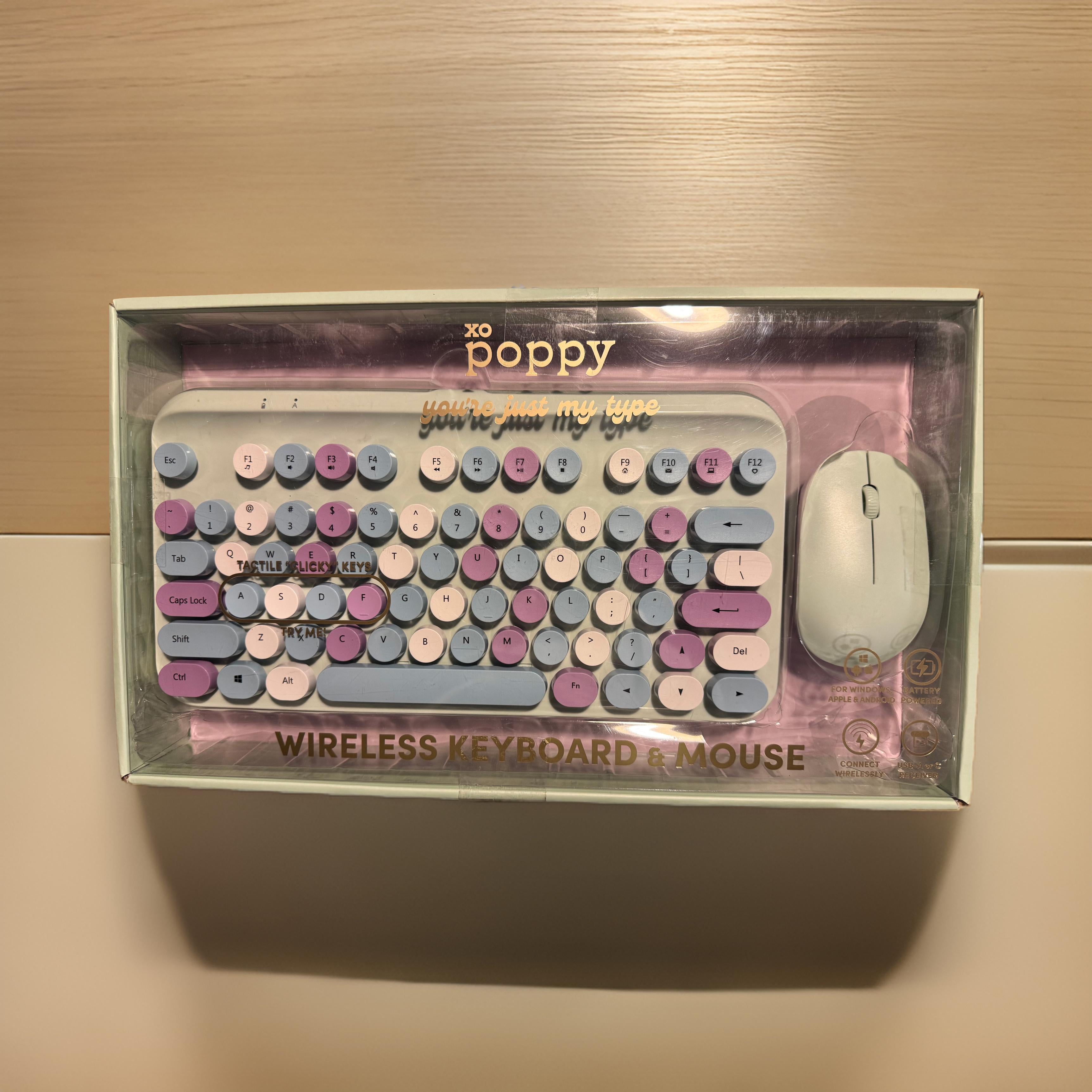Poppy Wireless Keyboard and Mouse