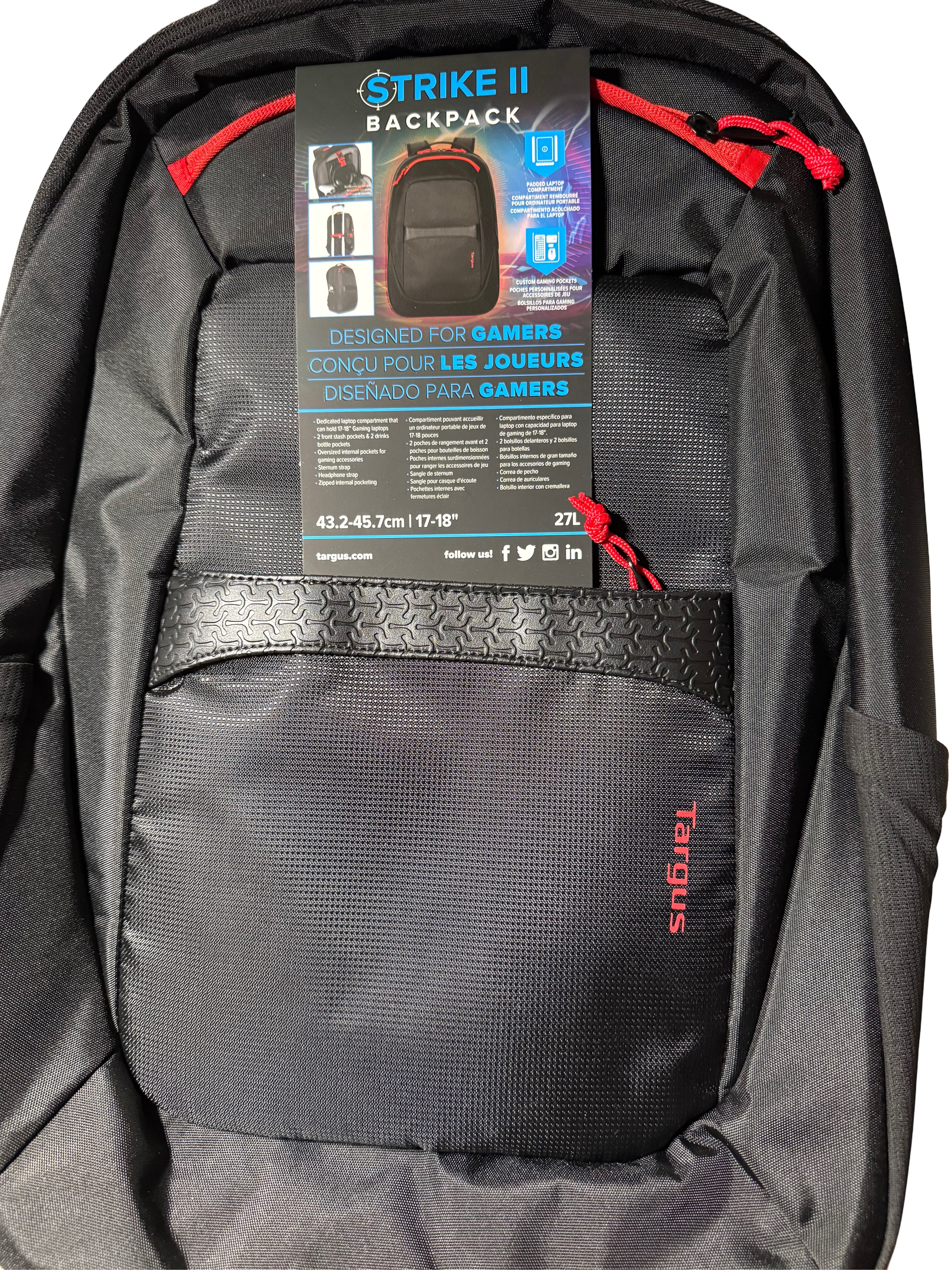Strike II Gaming Backpack Blk