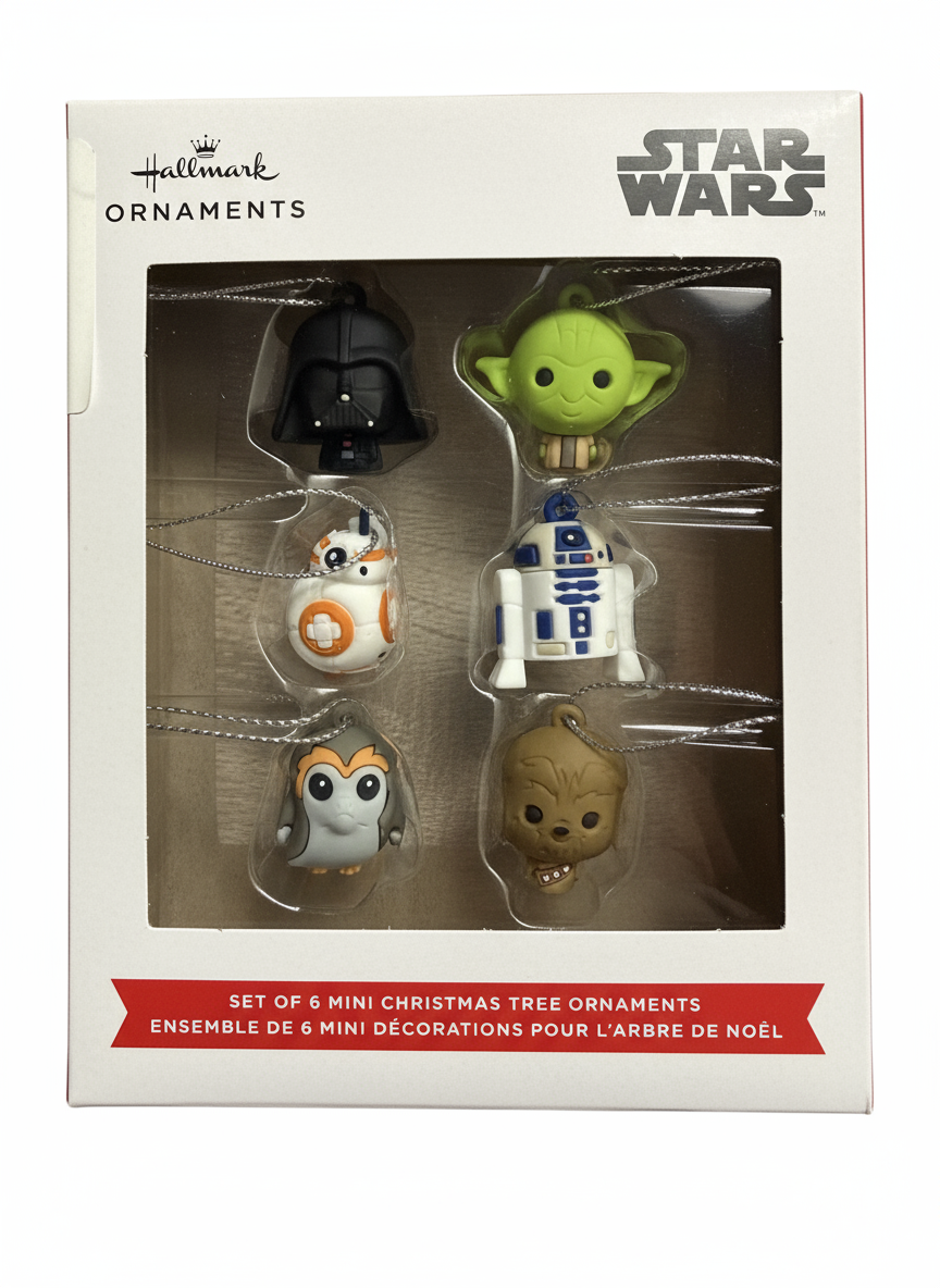 Hallmark Star Wars PVC Figural Mini Ornament Set