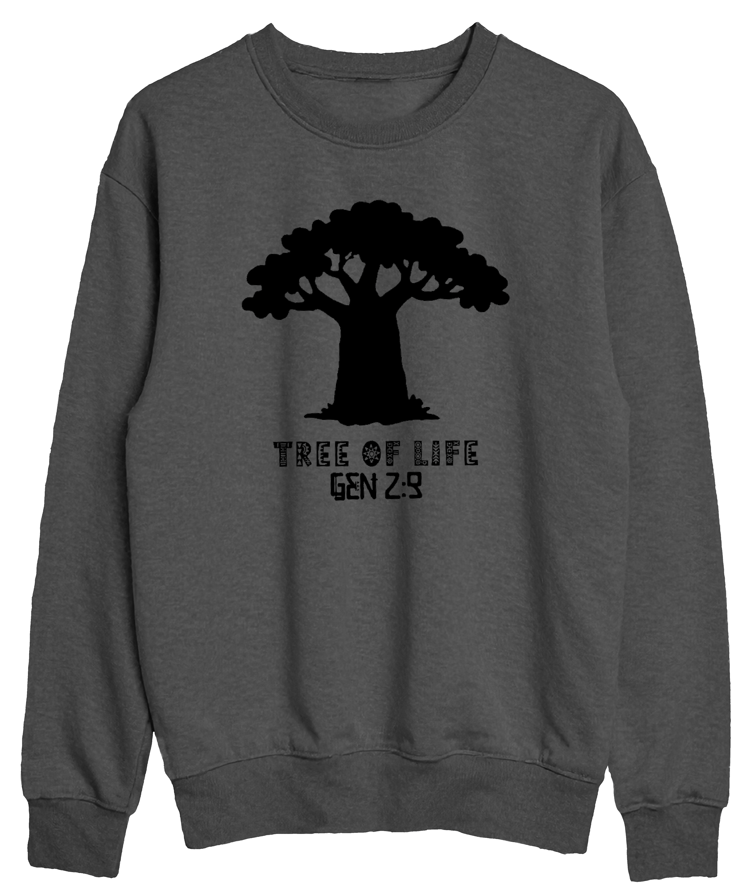 Tree of Life-Gen 2:9 Sweatshirt (Pepper)