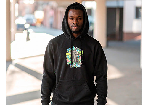 Oli Tropical Hoodie Black